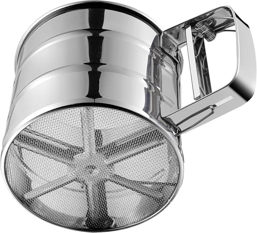 Stainless Steel Double-Layer Flour and Sugar Sifter