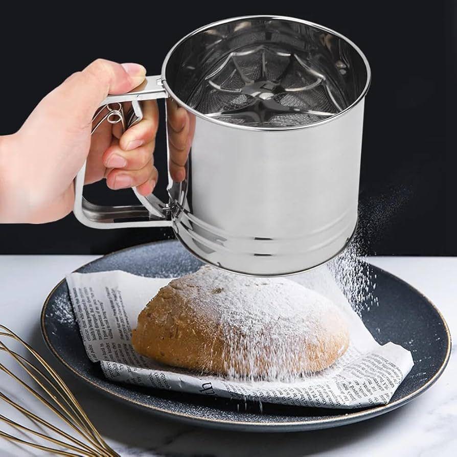Stainless Steel Double-Layer Flour and Sugar Sifter