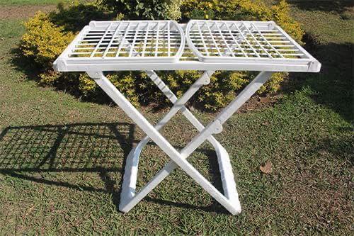 Foldable Plastic Clothes Drying Rack – Indoor & Outdoor Use