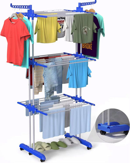 3-Tier Foldable Clothes Drying Rack