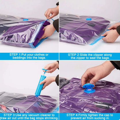 Compression Vacuum Storage Bag - Set of 3